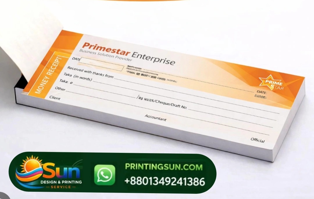 Money Receipt - মানি রিসিট রশিদ প্রিন্ট ঢাকা | Custom Money Receipt Printing
