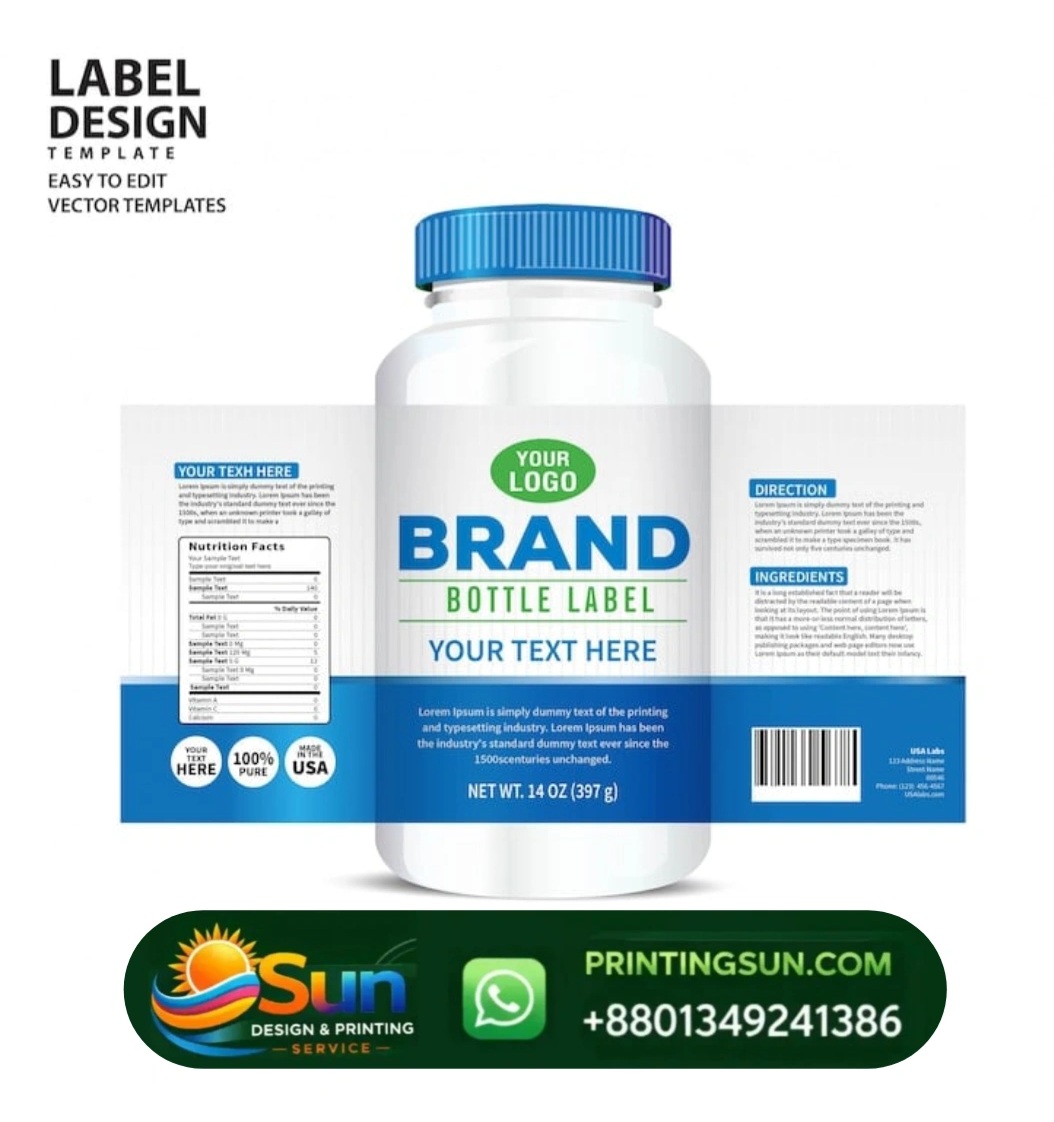 Medicine Label - মেডিসিন লেবেল প্রিন্ট ঢাকা | Pharmaceutical Label Bangladesh