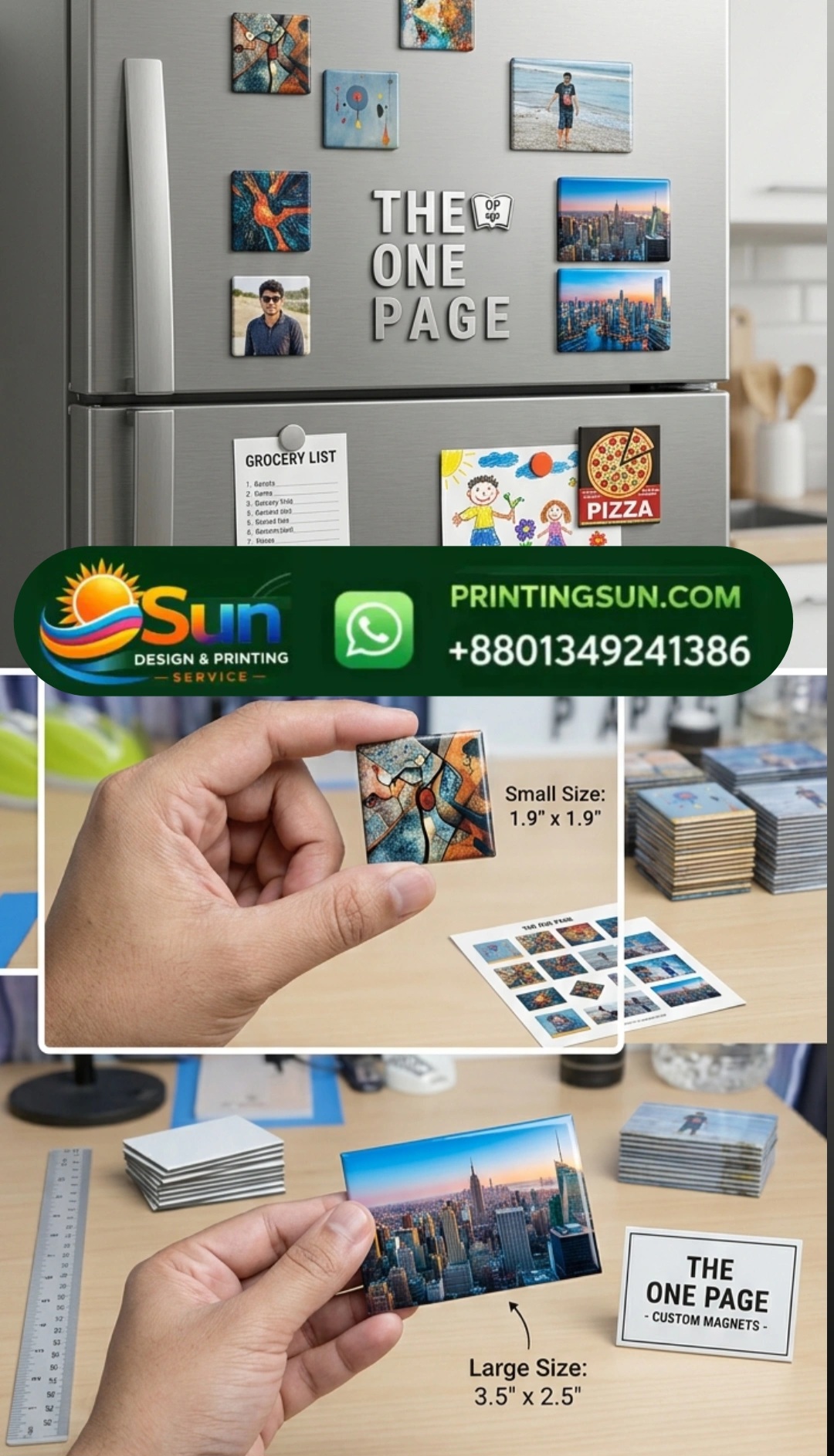 Custom Fridge Magnet - কাস্টম ফ্রিজ ম্যাগনেট প্রিন্ট ঢাকা | Fridge Magnet Bangladesh