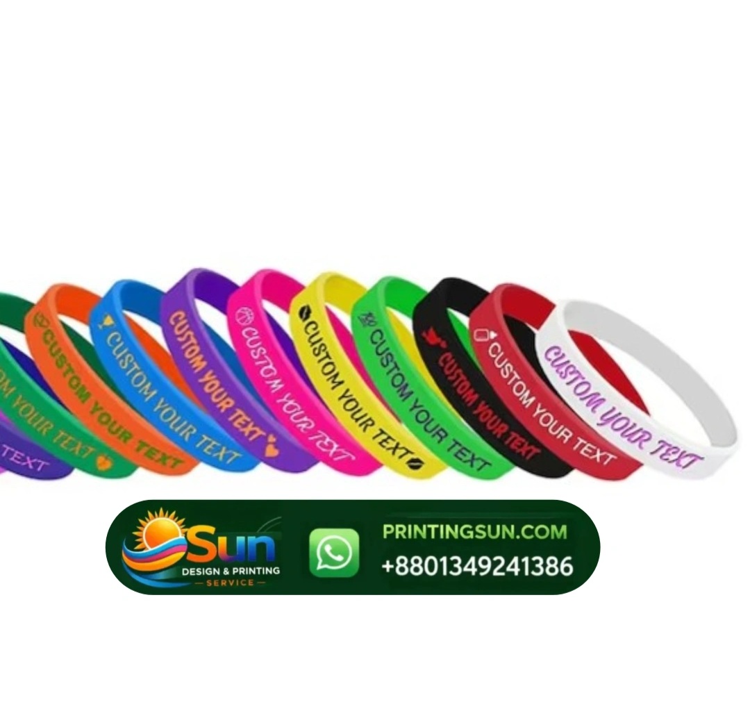 কাস্টম রিস্টব্যান্ড - সিলিকন রাবার ব্যান্ড