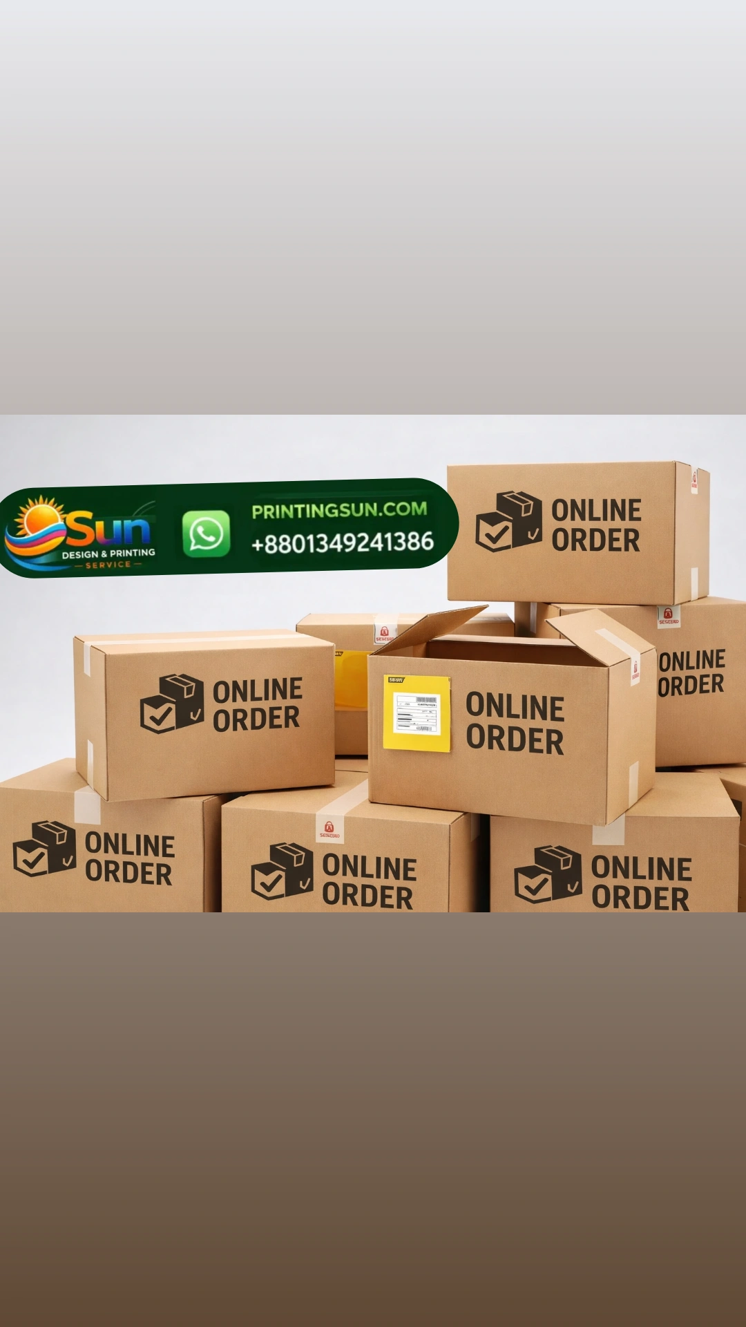 E-commerce Delivery Box - ই-কমার্স ডেলিভারি বক্স প্রিন্ট ঢাকা | Custom Packaging Box Bangladesh