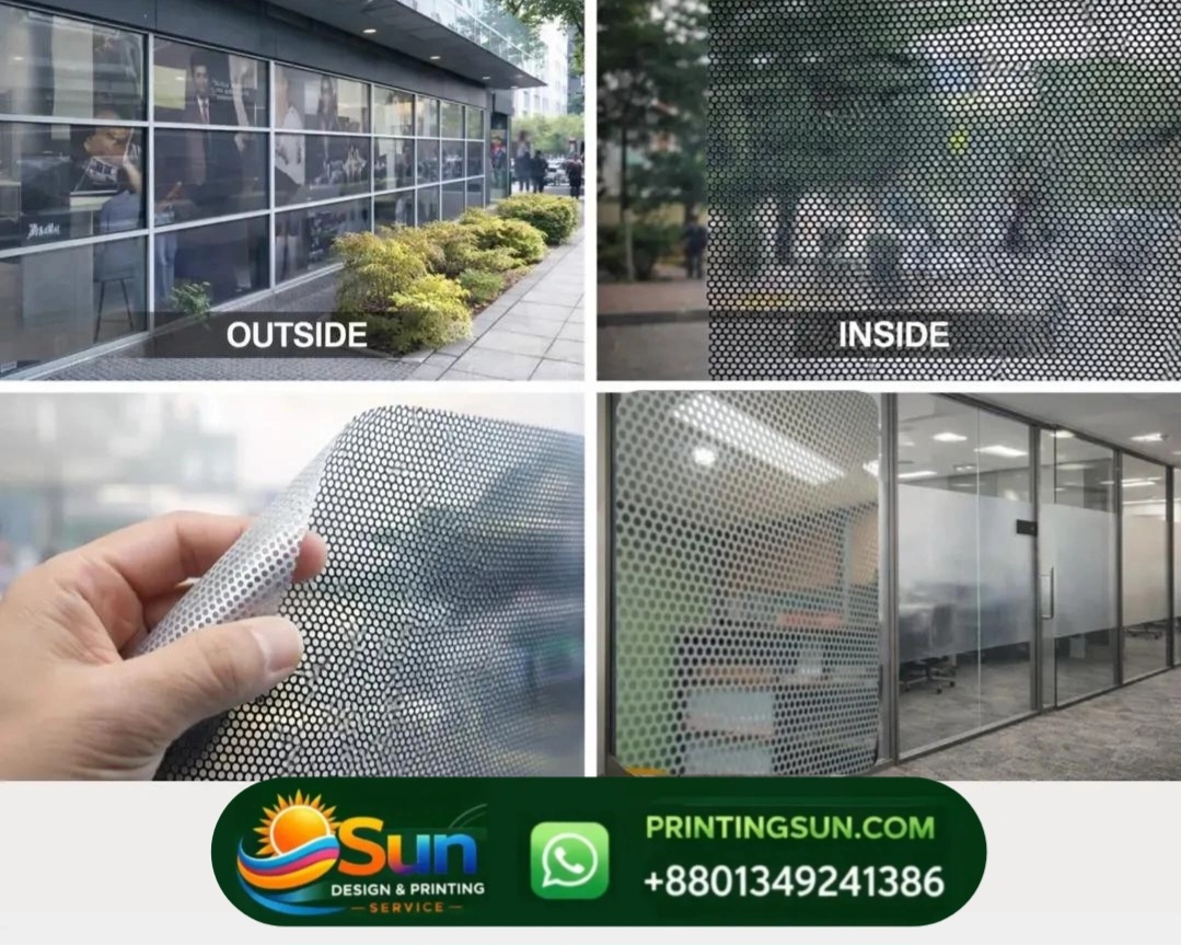 One Way Vision - ওয়ান ওয়ে ভিশন প্রিন্ট ঢাকা | Window Sticker Bangladesh