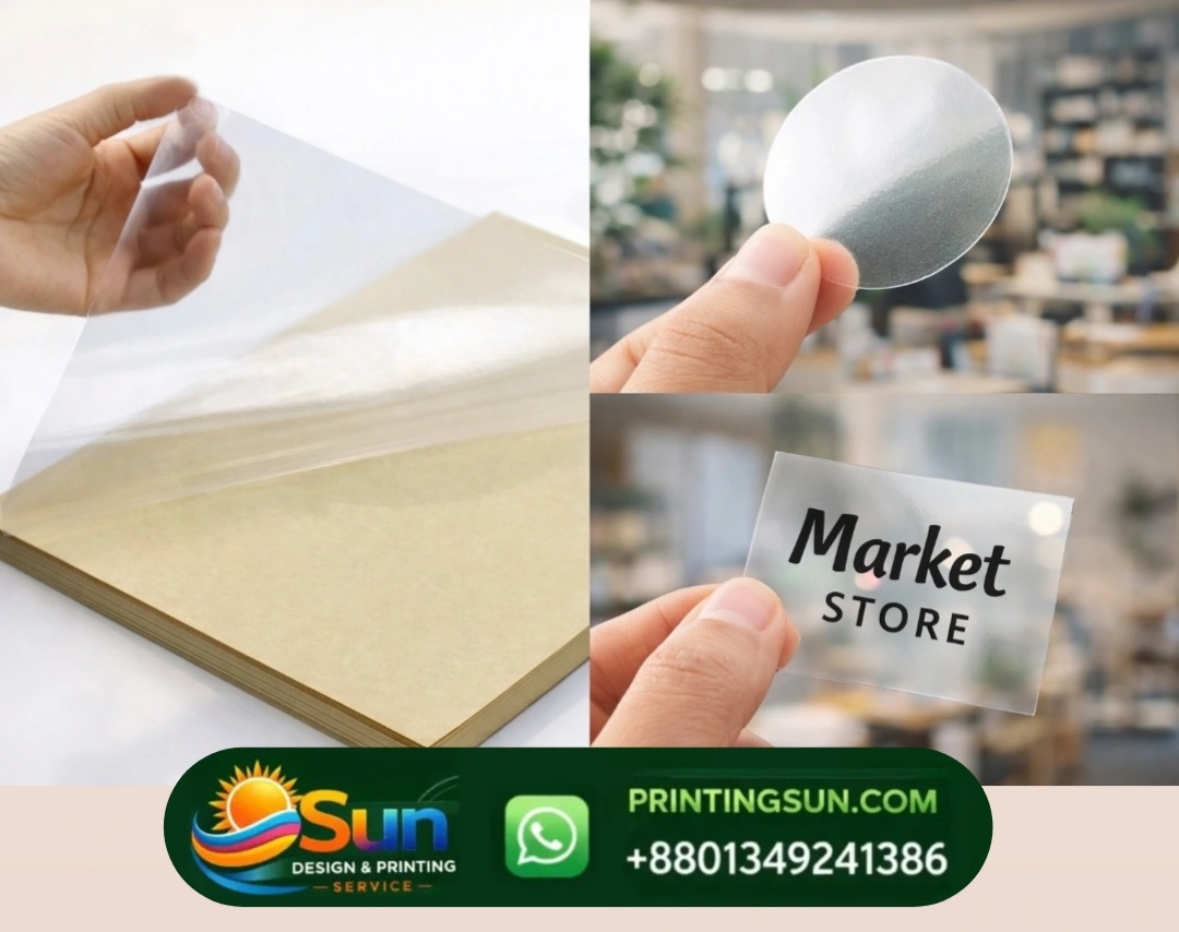 Clear Sticker - ক্লিয়ার স্টিকার প্রিন্ট ঢাকা | Transparent Sticker Printing Bangladesh