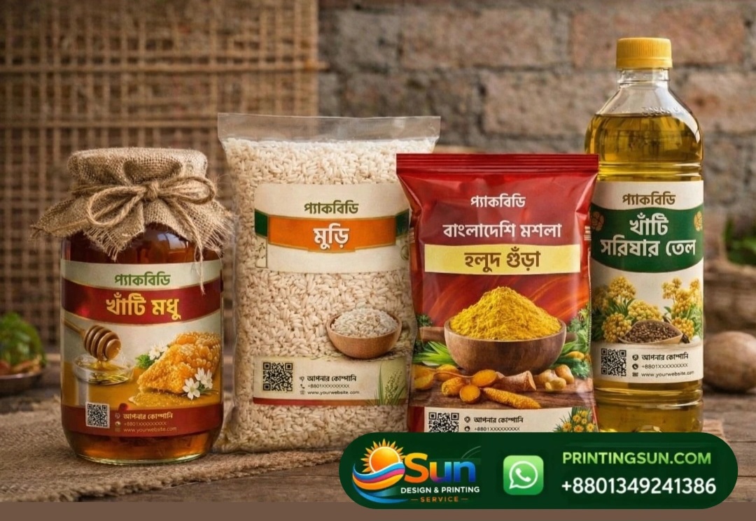 Packaging Label - প্যাকেজিং লেবেল প্রিন্ট ঢাকা | Custom Packaging Label Bangladesh