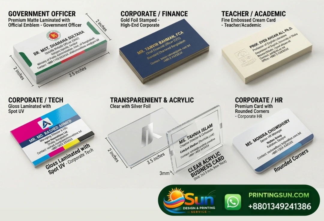Business Visiting Card - বিজনেস ভিজিটিং কার্ড প্রিন্ট ঢাকা | Custom Visiting Card Bangladesh