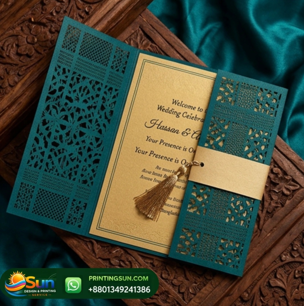 লেজার কাট বিয়ের কার্ড বাংলাদেশ - Laser Cut Wedding Card Dhaka BD
