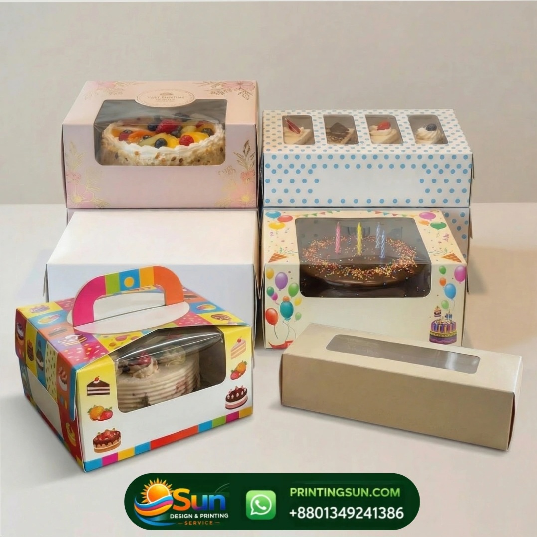 Cake Box - কেক বক্স প্রিন্ট ঢাকা | Custom Cake Box Bangladesh