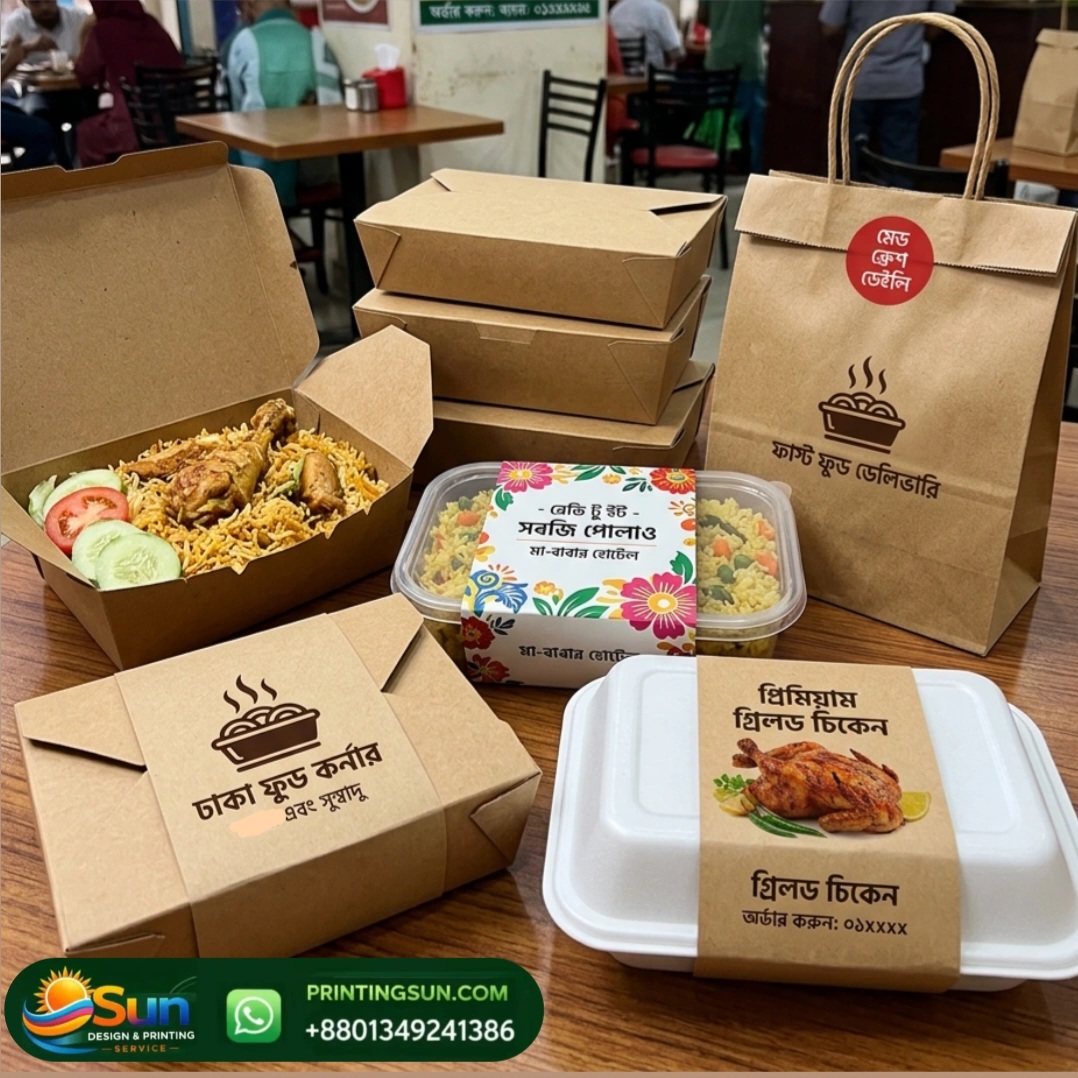 Food Packaging Box - খাবার প্যাকেজিং বক্স প্রিন্ট ঢাকা | Food Packaging Bangladesh