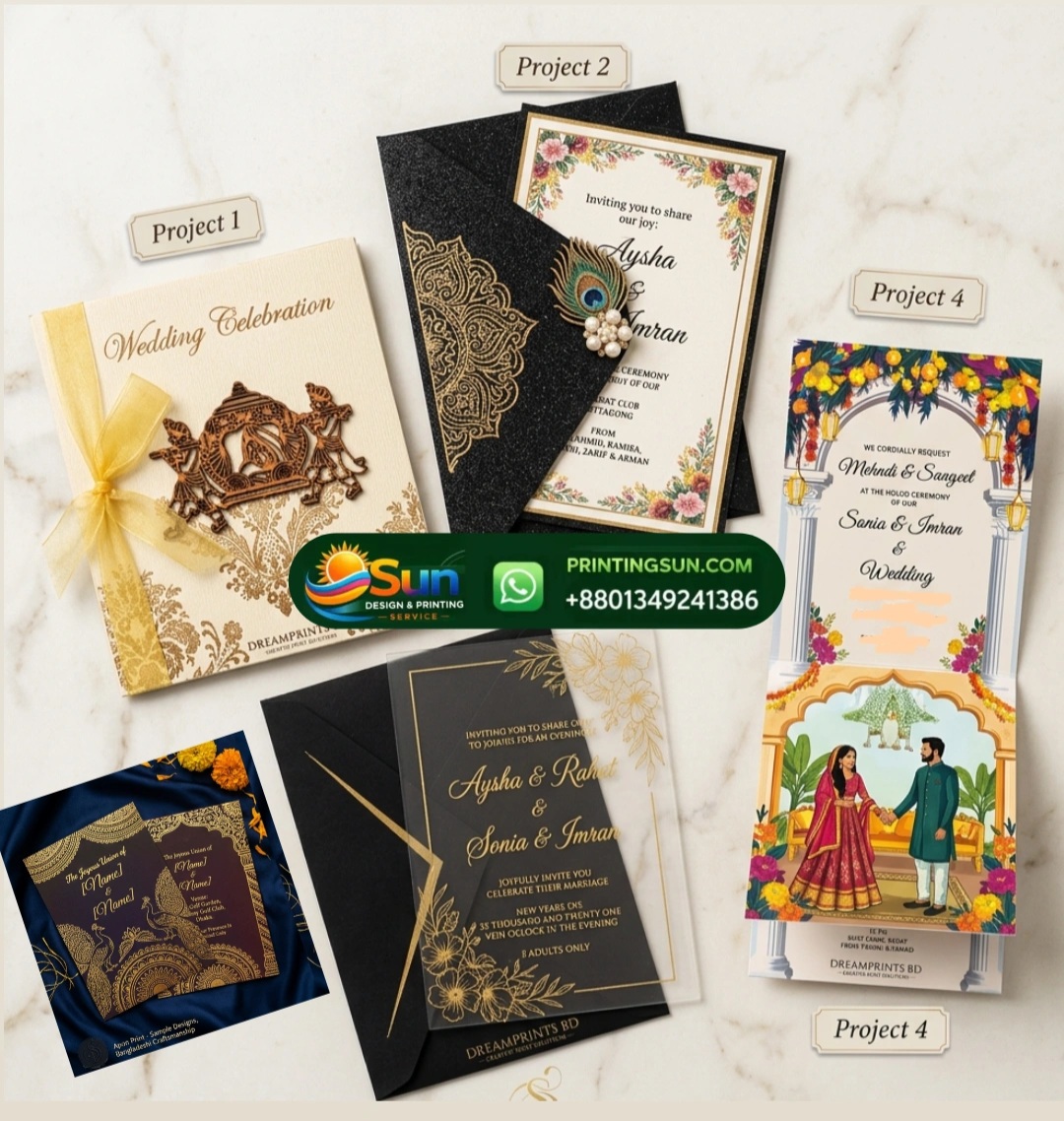 Standard Wedding Card - সাধারণ বিয়ের কার্ড ঢাকা | Offset Wedding Card Bangladesh