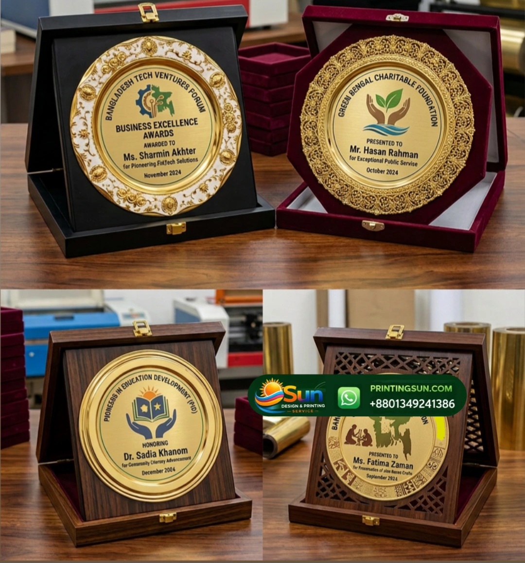 Metal Award Crest - মেটাল অ্যাওয়ার্ড ক্রেস্ট ঢাকা | Custom Metal Award Bangladesh