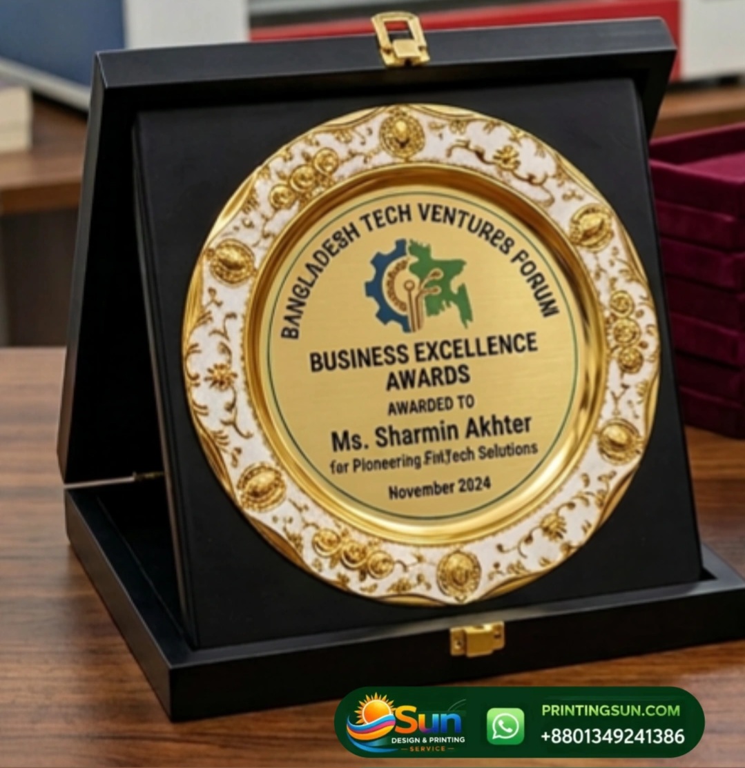 মেটাল অ্যাওয়ার্ড ক্রেস্ট বাংলাদেশ - Metal Award Crest Dhaka BD