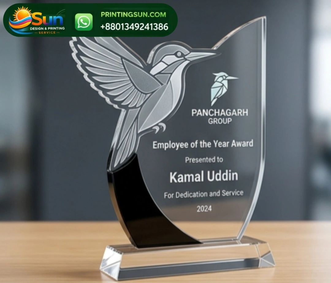 ক্রিস্টাল অ্যাওয়ার্ড কাস্টম ডিজাইন - Premium Crystal Award Bangladesh