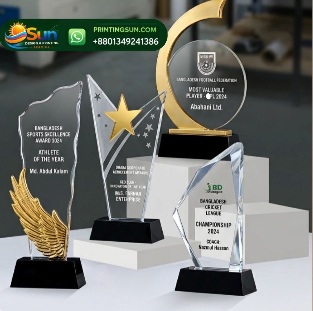 Acrylic Trophy - অ্যাক্রিলিক ট্রফি ঢাকা | Custom Acrylic Trophy Bangladesh