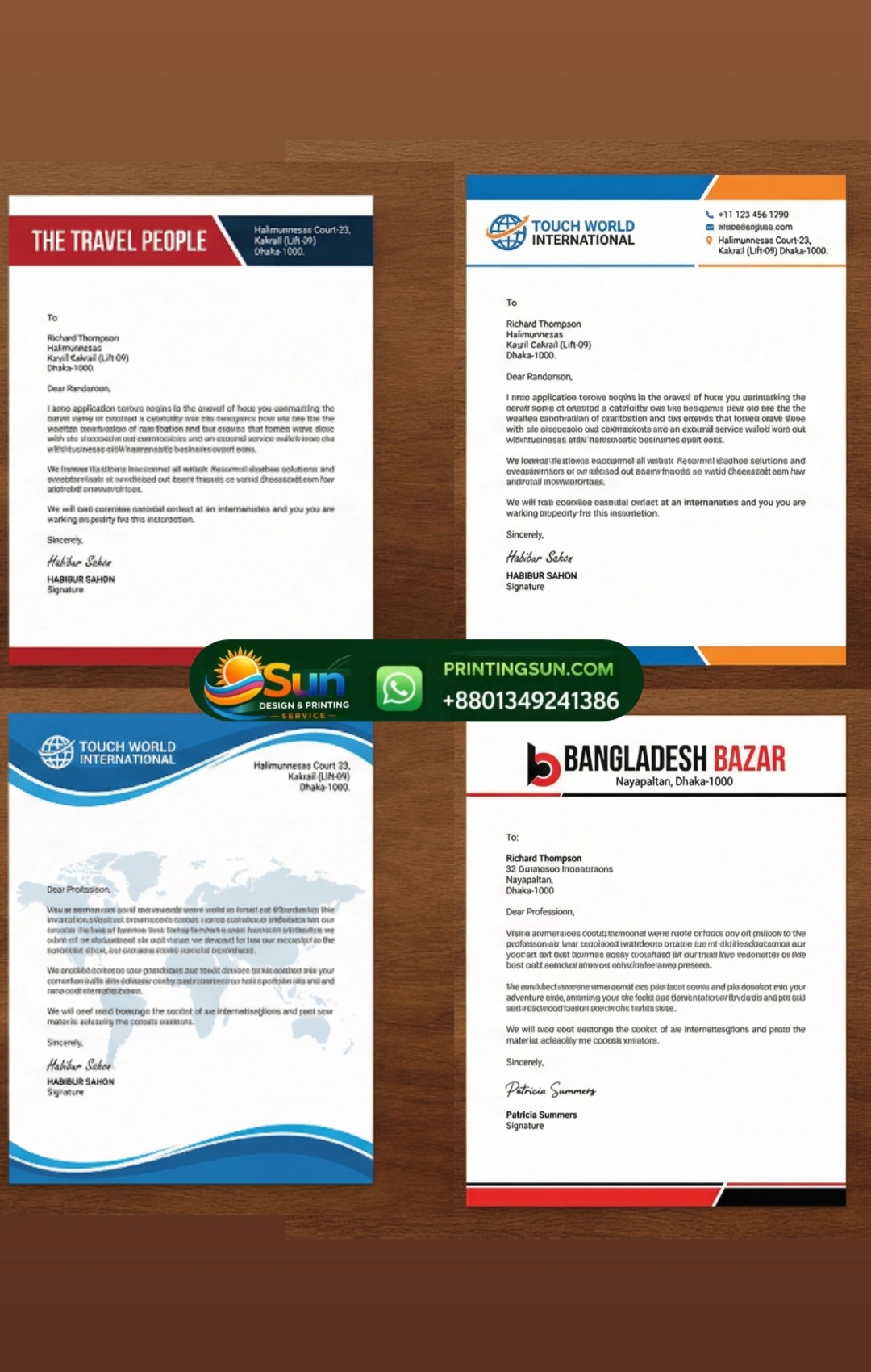 Letterhead & Pad - কাস্টম লেটারহেড প্যাড প্রিন্ট ঢাকা | Official Letterhead Printing