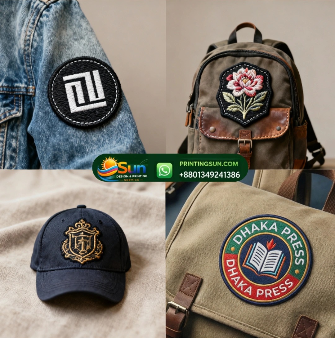 Embroidery Patch - এমব্রয়ডারি প্যাচ - Custom Embroidery Dhaka Bangladesh | Sun Printing
