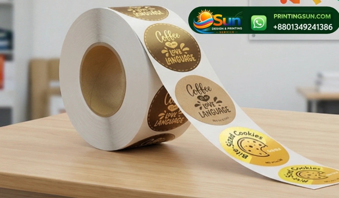 Custom Sticker Roll Labels Design - কাস্টম স্টিকার রোল লেবেল সেম্পল - Dhaka Bangladesh | Sun Printing