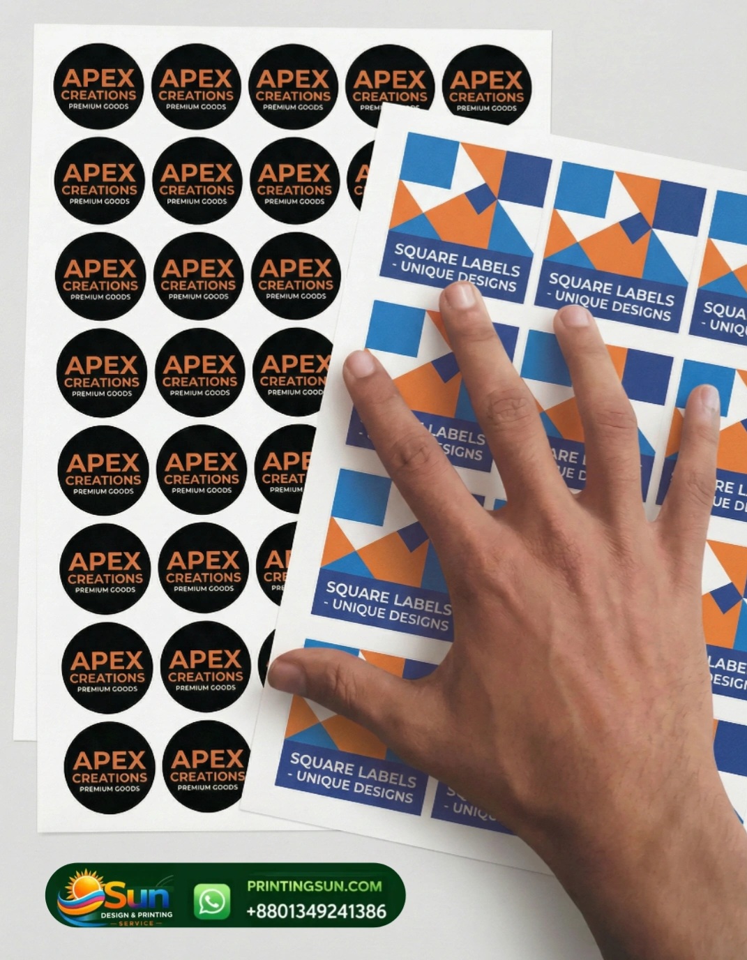 Round & Square Sticker - রাউন্ড স্টিকার প্রিন্ট ঢাকা | Custom Round Label Bangladesh