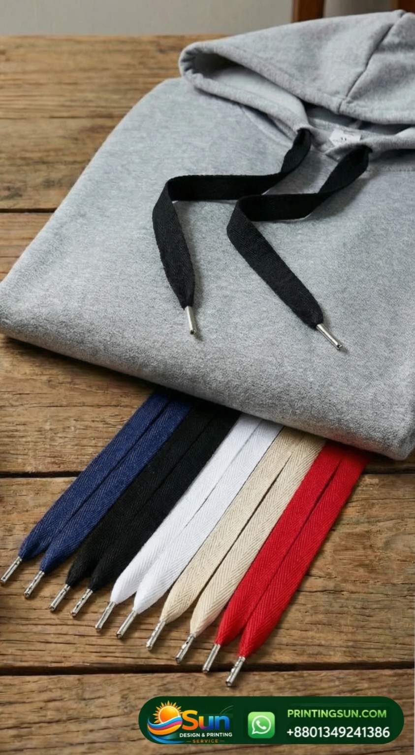 Drawstring Draw Cord - ড্রস্ট্রিং ড্র কর্ড - Garment Accessories Dhaka Bangladesh | Sun Printing