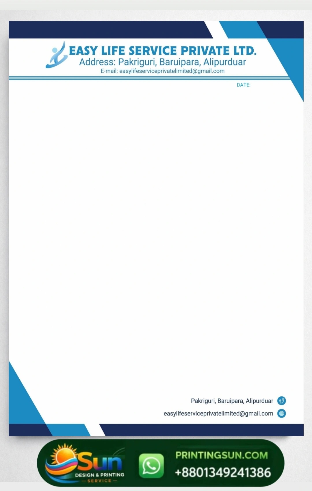 Letterhead & Pad - কাস্টম লেটারহেড প্যাড প্রিন্ট ঢাকা | Official Letterhead Printing