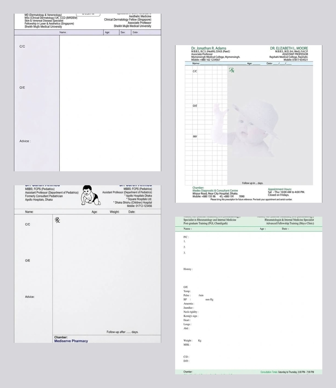 Doctor Prescription - ডাক্তারের প্রেসক্রিপশন প্যাড প্রিন্ট ঢাকা